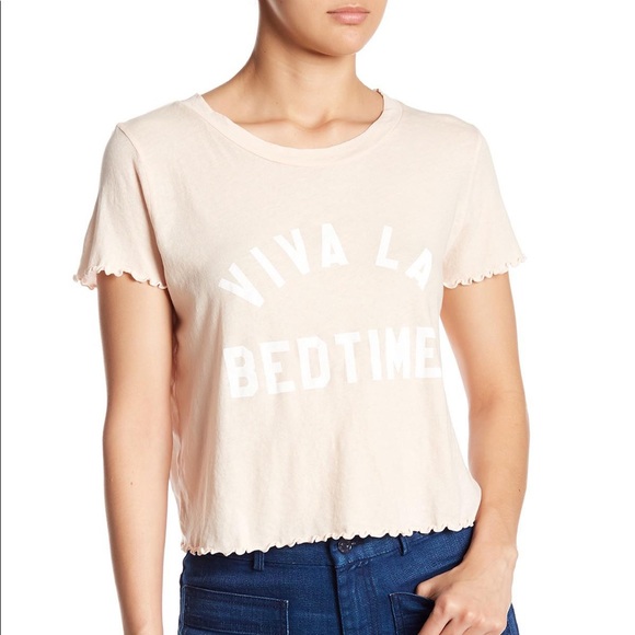 Wildfox Tops - Viva La Bedtime Crop Top